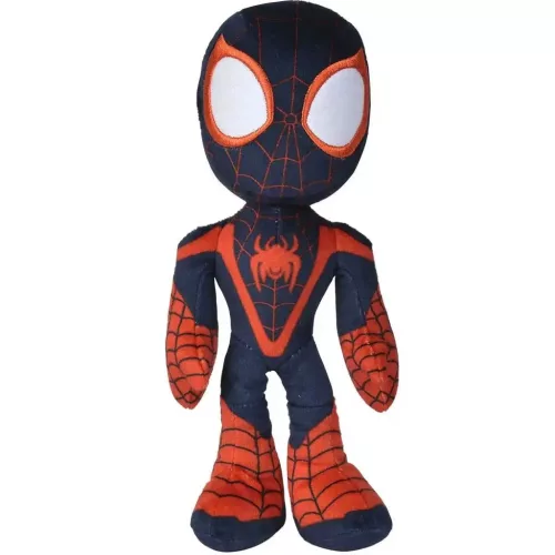 Marvel Amazing Friends - Pókember Miles Morales plüssfigura sötétben világító szemekkel 25cm