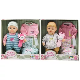   Baby Dream: Csecsemőbaba plüss játékkal kétféle változatban