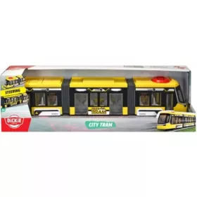 Dickie Toys Siemens Combino sárga városi villamos kormányzással és nyitható ajtókkal - Simba Toys