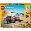 LEGO Creator Platós teherautó és helikopter 31146