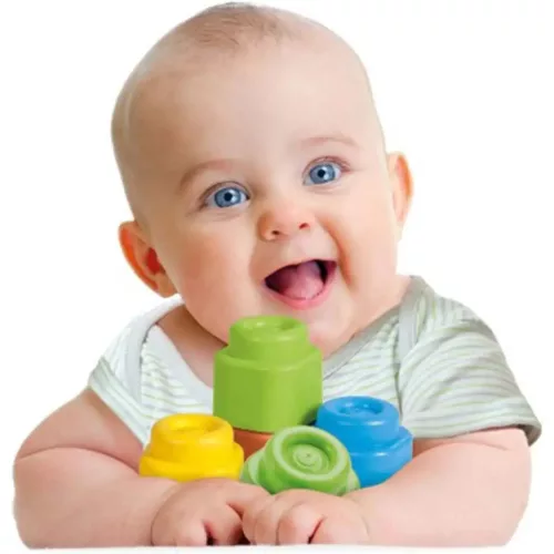 Clemmy Puha színes építőkockák babáknak 40db-os szett - Clementoni