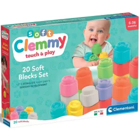 Clemmy Touch  Play puha színes építőkocka 20db-os szett - Clementoni