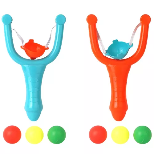 Műanyag színes csúzli szett kétféle változatban 12cm 1db