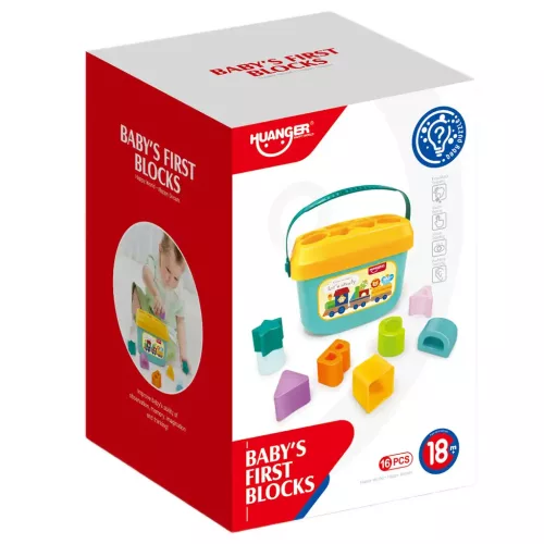 Happy World Színes formaválogató betűkkel és formákkal