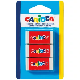 Papírtokos radír 3db-os szett - Carioca