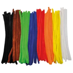   PlayBox: Színes zsenília szálak alap színek 10mm x 30cm 100db-os csomag