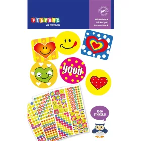   PlayBox: Dekorációs Smile és emoji matrica csomag 3 ív 1000db