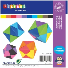 PlayBox Origami papír 500 db-os szett 15x15cm