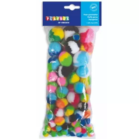 PlayBox: Színes 100 db-os pompon szett többféle méretben