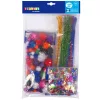 PlayBox: Kreatív készlet zseníilával, pomponnal és flitterekkel 2500 db-os szett