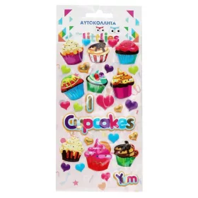   The Littlies: Muffin mintás 3D pufi matrica szett 10x22cm-es íven