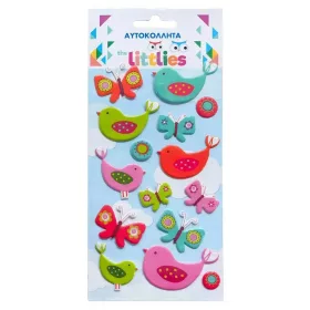 The Littlies Madaras 3D pufi matrica szett 10x22cm-es íven
