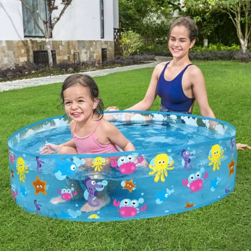 Bestway Fill 'N Fun Sparkling Sea tengeri állatos merevfalú pancsolómedence, Ø 122 x 25 cm
