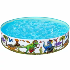   Bestway Fill 'n Fun™ dinoszauruszos merevfalú pancsoló medence Ø 183 x 38 cm