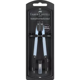   Faber-Castell: GRIP körzőszett gyorsállítóval égkék színben