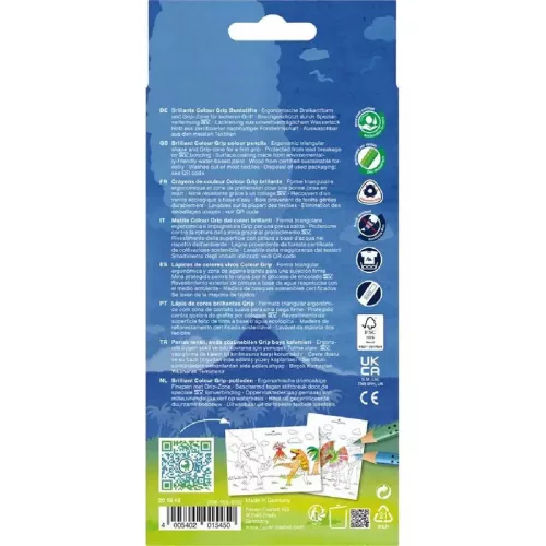 Faber-Castell: Dinoszauruszos Grip színesceruza készlet 10+3db-os csomag