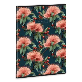 Ars Una Flowery Green extra kapcsos kockás füzet A4