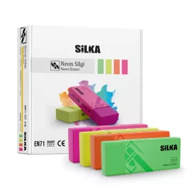 Nebulo Silka radír - neon színekben 1db