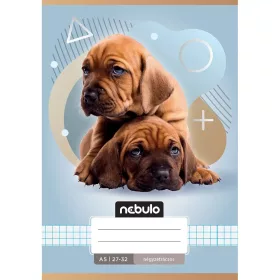 Nebulo: Két kutya mintás kockás füzet A/5 27-32
