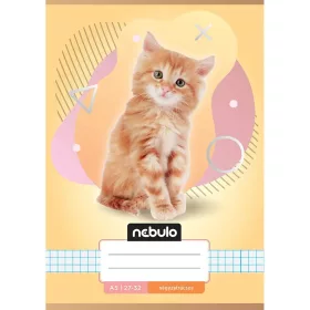 Nebulo: Cicás mintás kockás füzet A/5 27-32