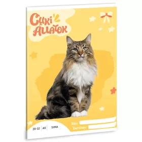   Ars Una: Cuki állatok - Norvég macska sima lapú füzet A/5