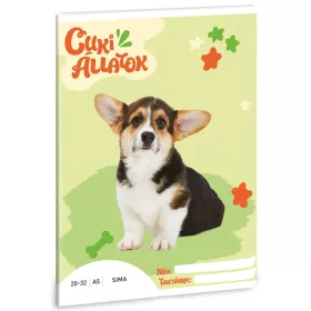 Ars Una: Cuki állatok - Welsh Corgi sima füzet A/5