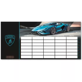 Ars Una Lamborghini kék kétoldalas órarend