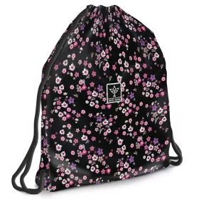   Ars Una Pearl Blossom Black virágos tornazsák, sportzsák 37,5x46cm