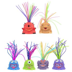 Monster Fun Mókás hajas szörny figura nyújtható hajjal többféle változatban 1db