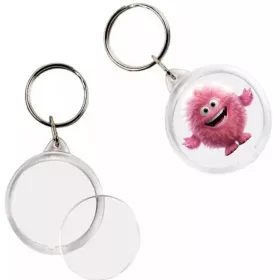   PlayBox: Átlátszó kör alakú kulcstartó 5cm-es átmérő 1db