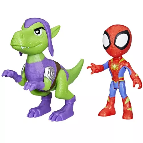 Spidey és csodálatos barátai Póki és Goblin Dino-Háló Akciófigura Szett - Hasbro