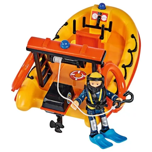 Sam a tűzoltó Neptun motorcsónak Penny figurával - Simba Toys
