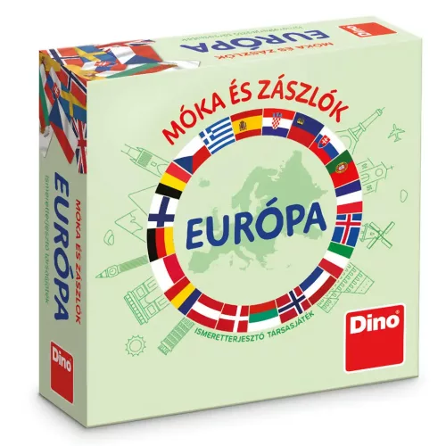 Móka és Zászlók társasjáték - Dino