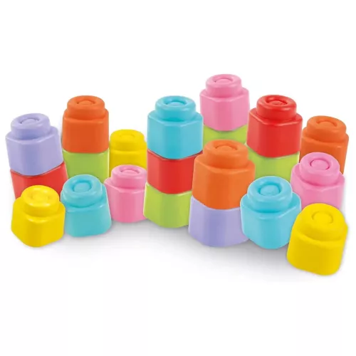 Clemmy 10 db-os puha építőkocka szett - Clementoni