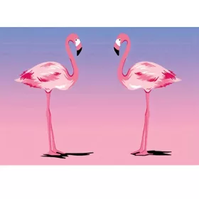 Gyémántszemes kirakó Flamingók gyémántfestő szett 10x15cm