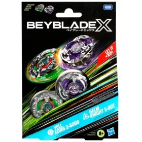   Beyblade X: Duall Pack Yell Kong 3-60GB vs. Helm Knight 5-80T pörgettyű szett - Hasbro