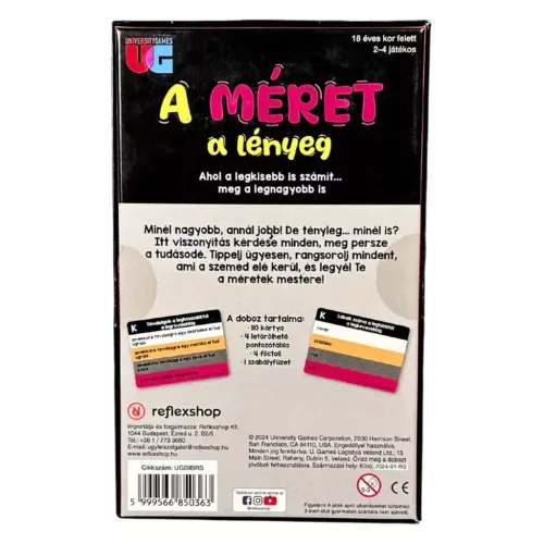 A méret a lényeg társasjáték