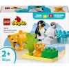LEGO DUPLO Állatcsaládok a vadvilágban Pingvinek és oroszlánok 10442