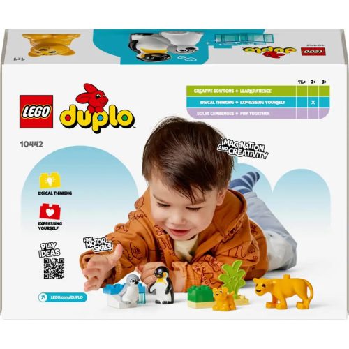 LEGO DUPLO Állatcsaládok a vadvilágban Pingvinek és oroszlánok 10442