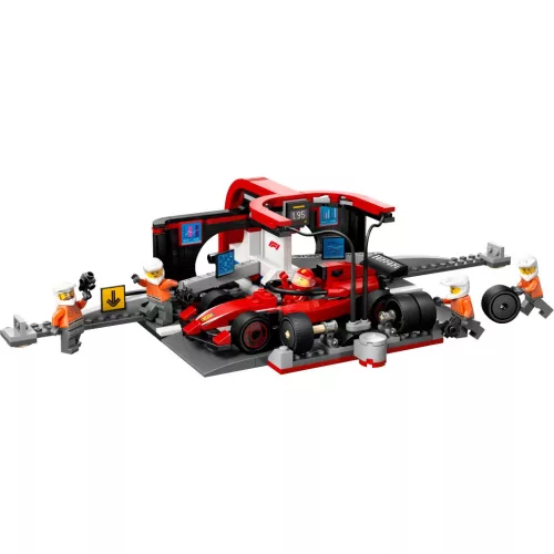 LEGO® City: F1®-es boxutca és személyzet, Ferrari autóval (60443)