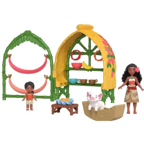 Vaiana 2 Vaiana és Simea kunyhó játékszett - Mattel