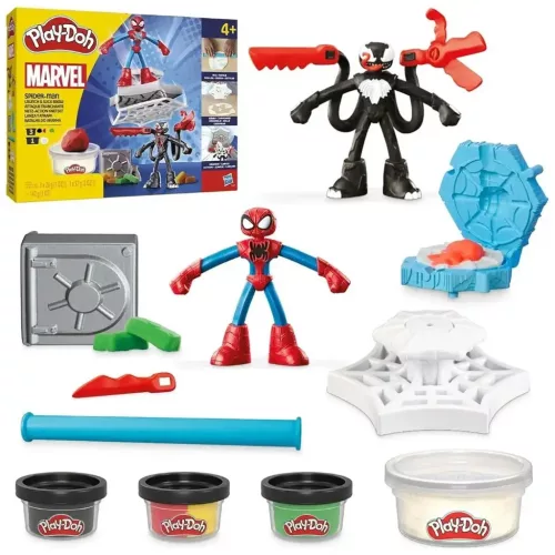 Play-Doh Marvel Pókember Launch  Slice harci játékszett - Hasbro