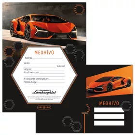 Ars Una Lamborghini partimeghívó borítékkal