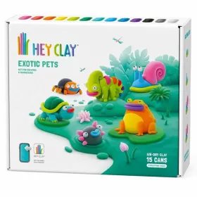   Hey Clay Egzotikus állatok nagy gyurmaszett telefonos applikációval