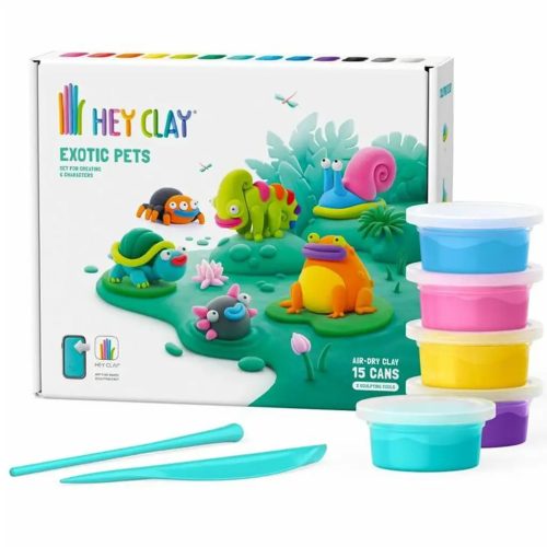 Hey Clay Egzotikus állatok nagy gyurmaszett telefonos applikációval