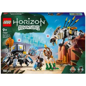 LEGO Horizon Adventures Aloy és Varl a páncéljáró és a fűrészfog ellen 77037