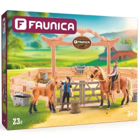 Faunica Lovarda lovakkal és lovasokkal 23db-os játékszett - Woodyland