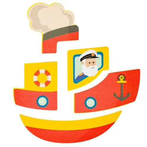 Fa hajós 5db-os baba puzzle - Woodyland