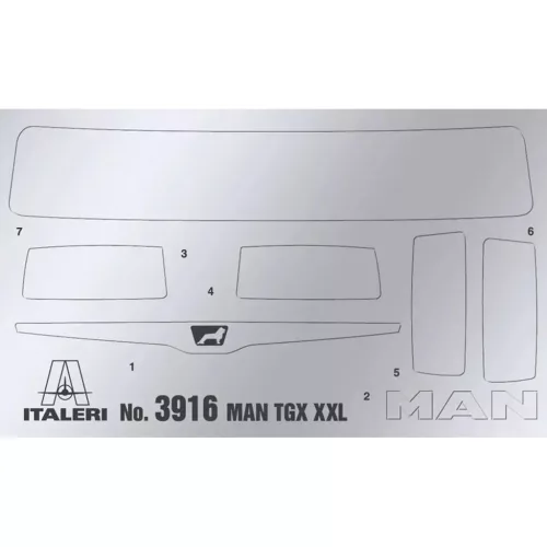 Italeri 1/24 MAN TGX XXL D38 kamion makett