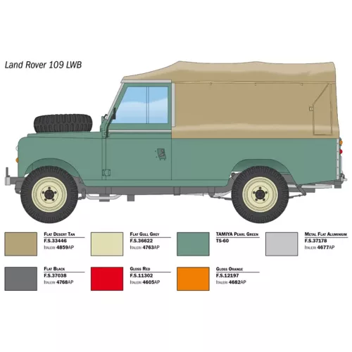 Italeri 1/24 Land Rover 109 LWB terepjáró makett